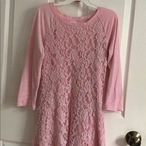 Pink Lace Dress